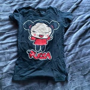 Black t shirt with Pucca